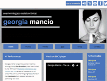 Tablet Screenshot of georgiamancio.com